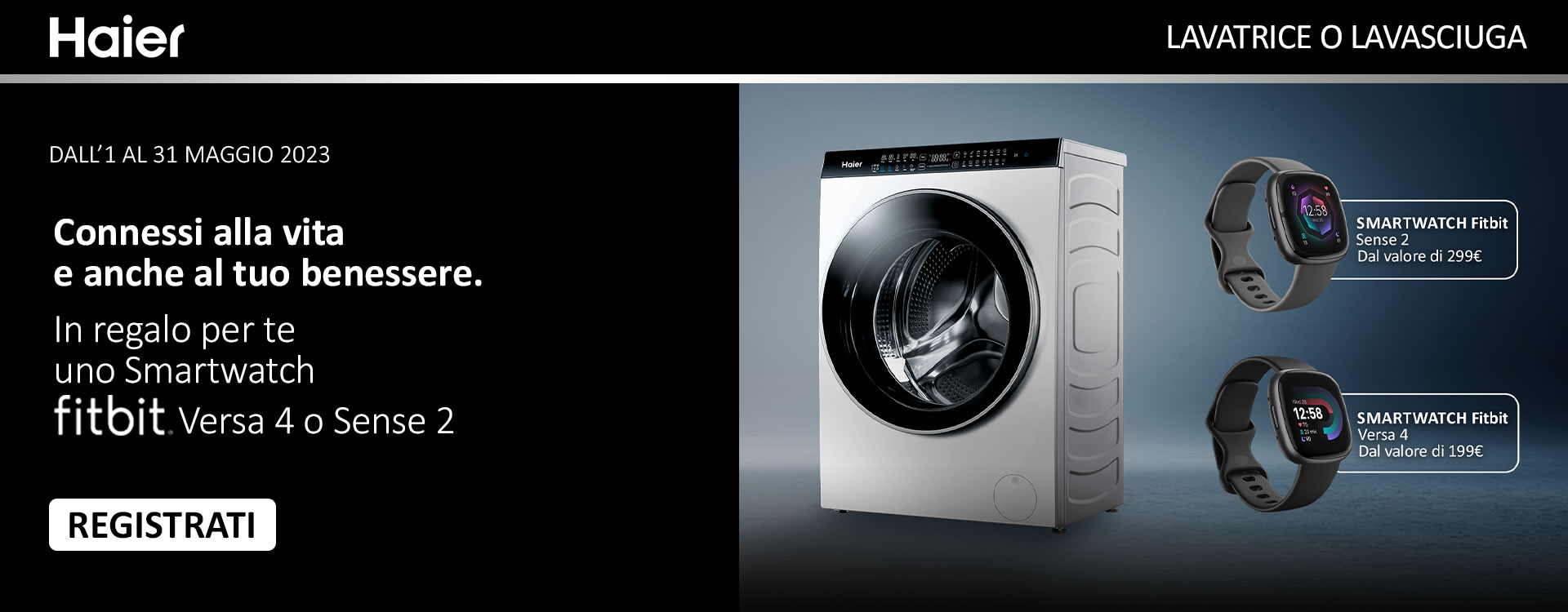 Haier Lavaggio Classe A (maggio)